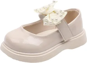 10c House Shoes Girls Sandals Children Shoes Pearl Bow Tie Princess Shoes Dance Shoes Toddler Sandals 5
