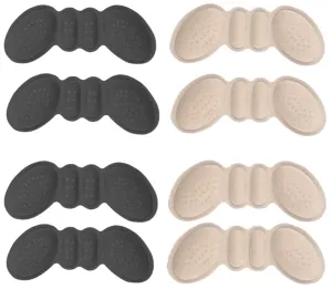 4 Pairs of Insoles, Heel Cushion Pads, Heel Grips, high Heel Cushion Pads ，for Shoes Too Big Anti-Bubbling Heel Pain Heel Pad Heel Protector (Thin) Thin