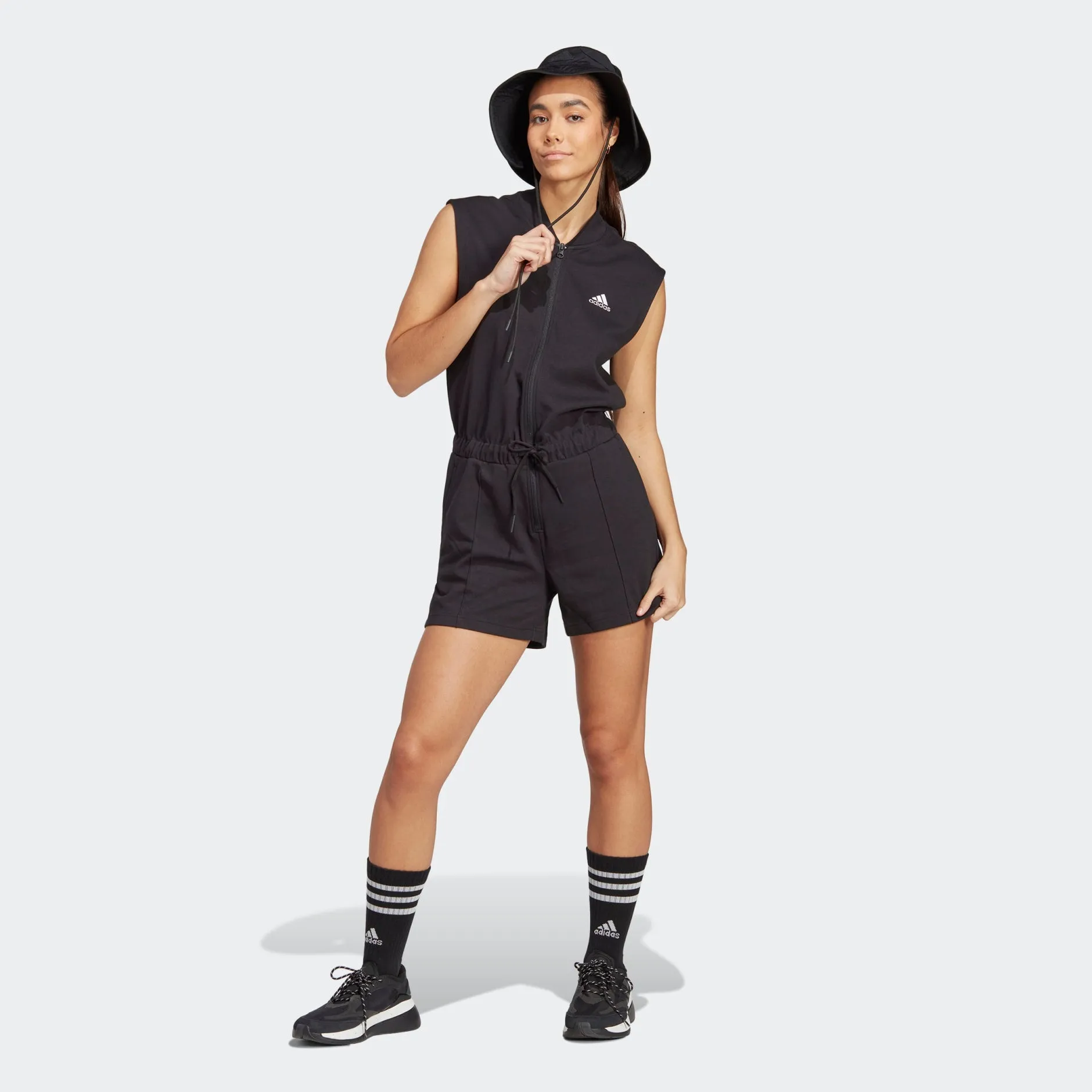 ADIDAS RIBBED COLLAR ROMPER - IC1535