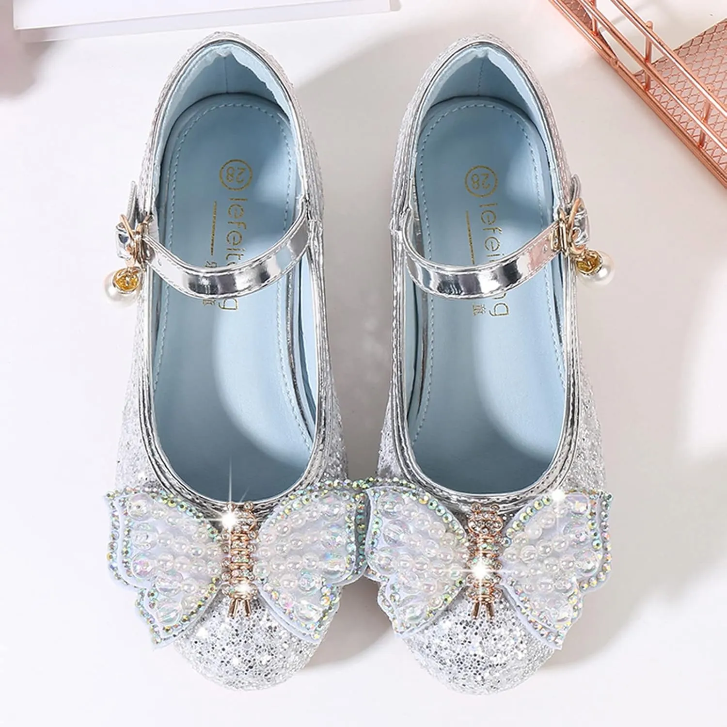 Baby Girl Sandals 12-18 Months Toddler Little Kid Girls Dress Pumps Glitter Sequins Kids Flip Flops Size 2