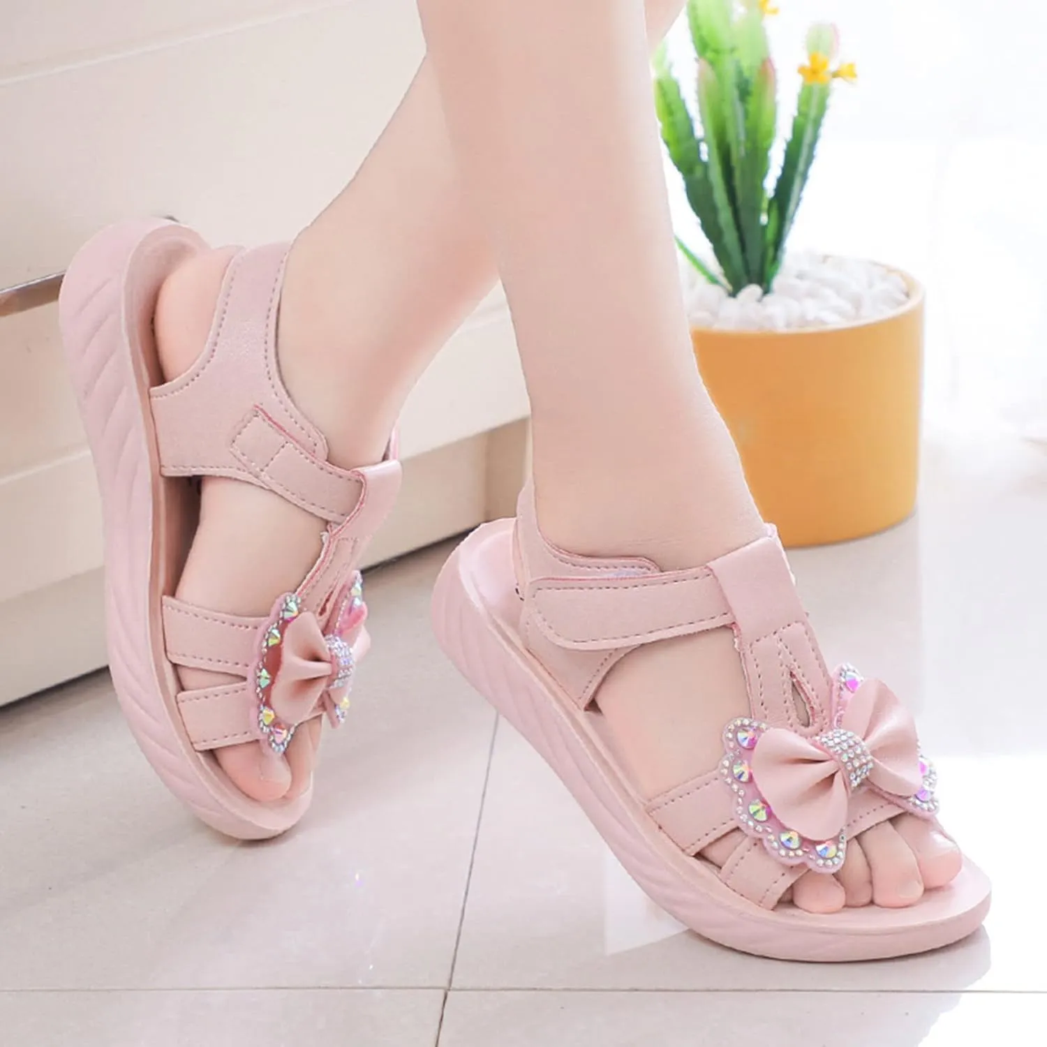 Backyard Dance Children Shoes Summer Sandals Fashion Little Girls Soft Soles Children Shoes Middle Girls Beach Sandals