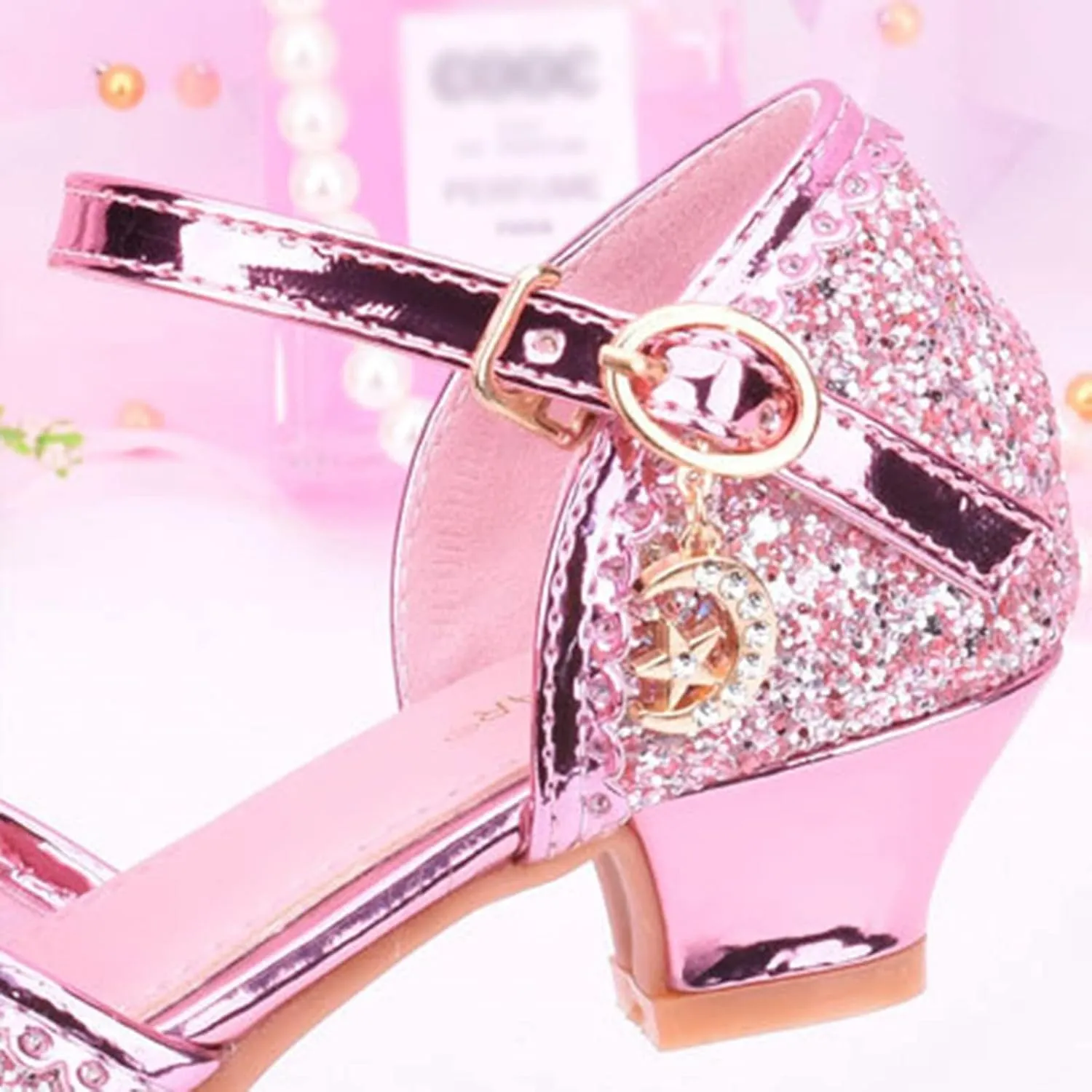 Beach Sandals Toddler Girl Children Shoes With Diamond Shiny Sandals Princess Shoes Bow High Girls Bathrobe Slippers