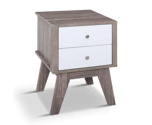 Bedside Tables Drawers Side Table Nightstand Storage Cabinet Wood