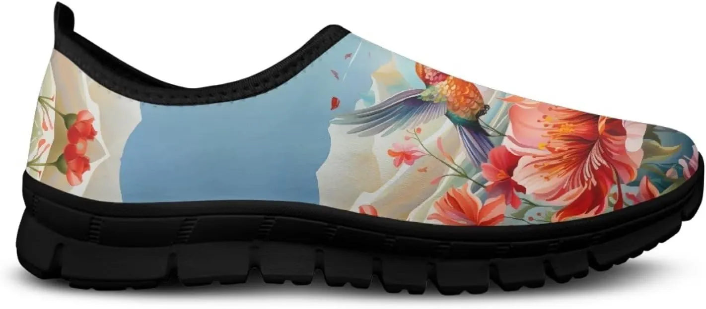 Binienty Women's Causal Walking Shoes Non Slip Loafers Flats Breathable Mesh Slip on Sneakers Athletic Shoe