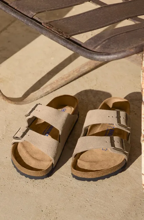 Birkenstock Arizona SFB - Taupe Suede Leather Narrow