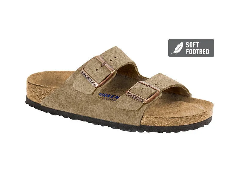 Birkenstock Arizona SFB - Taupe Suede Leather Narrow