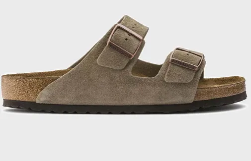 Birkenstock Arizona SFB - Taupe Suede Leather Narrow
