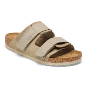 Birkenstock Uji Nubuck/Suede Leather Sandals - Taupe