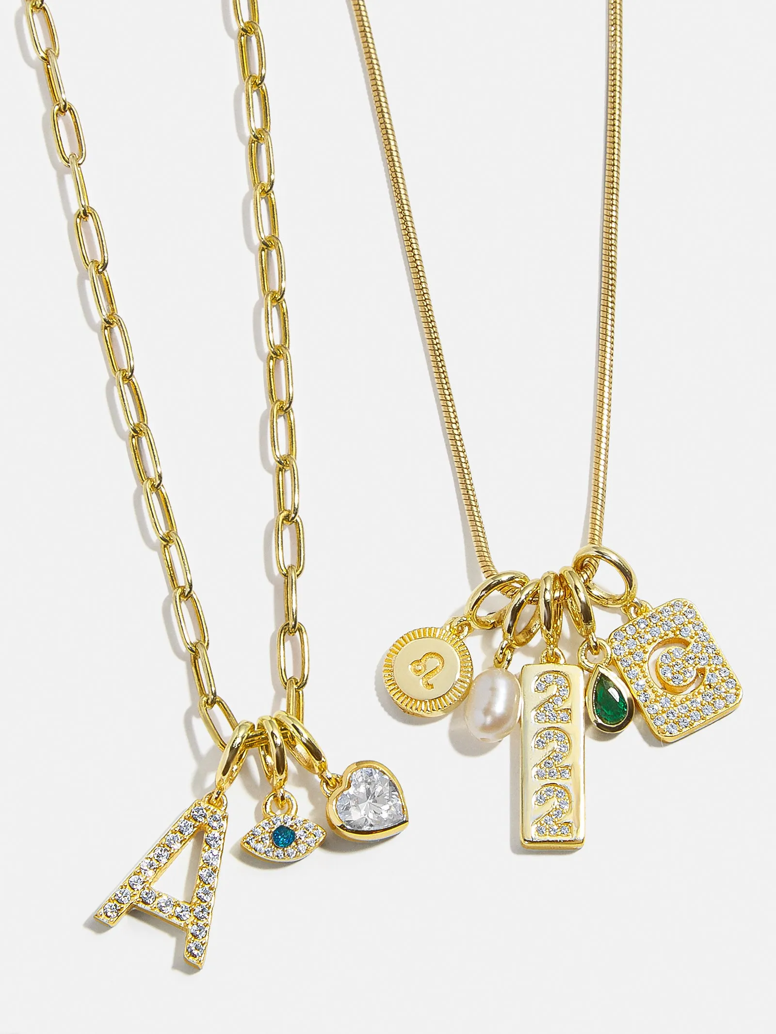 Block Pavé Initial Cluster Charm - C