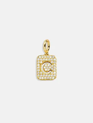 Block Pavé Initial Cluster Charm - C
