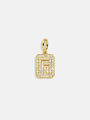 Block Pavé Initial Cluster Charm - F