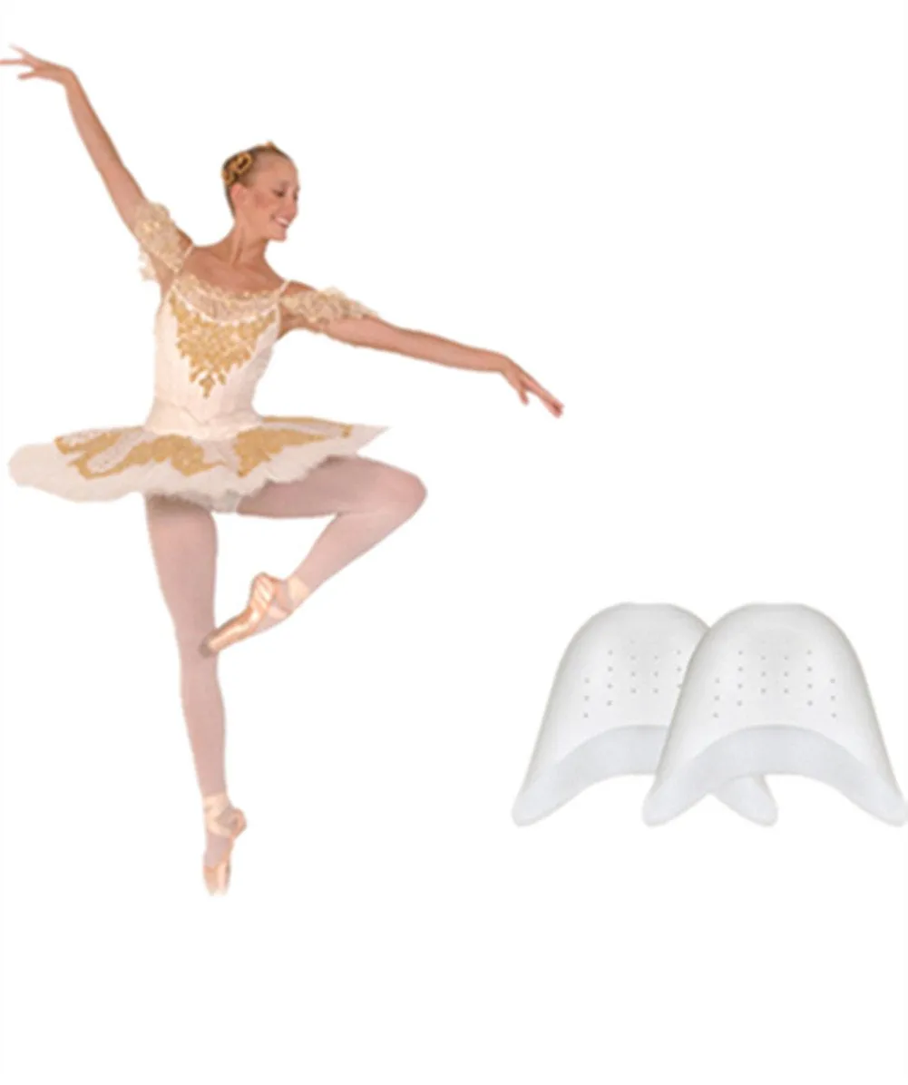 Boowhol Toe Caps-2 Pairs Silicone Gel Toe Caps Soft Ballet Pointe Dance Athlete Shoe Toe Pads Toe Protector with Breathable Hole (Skin color) Skin Color