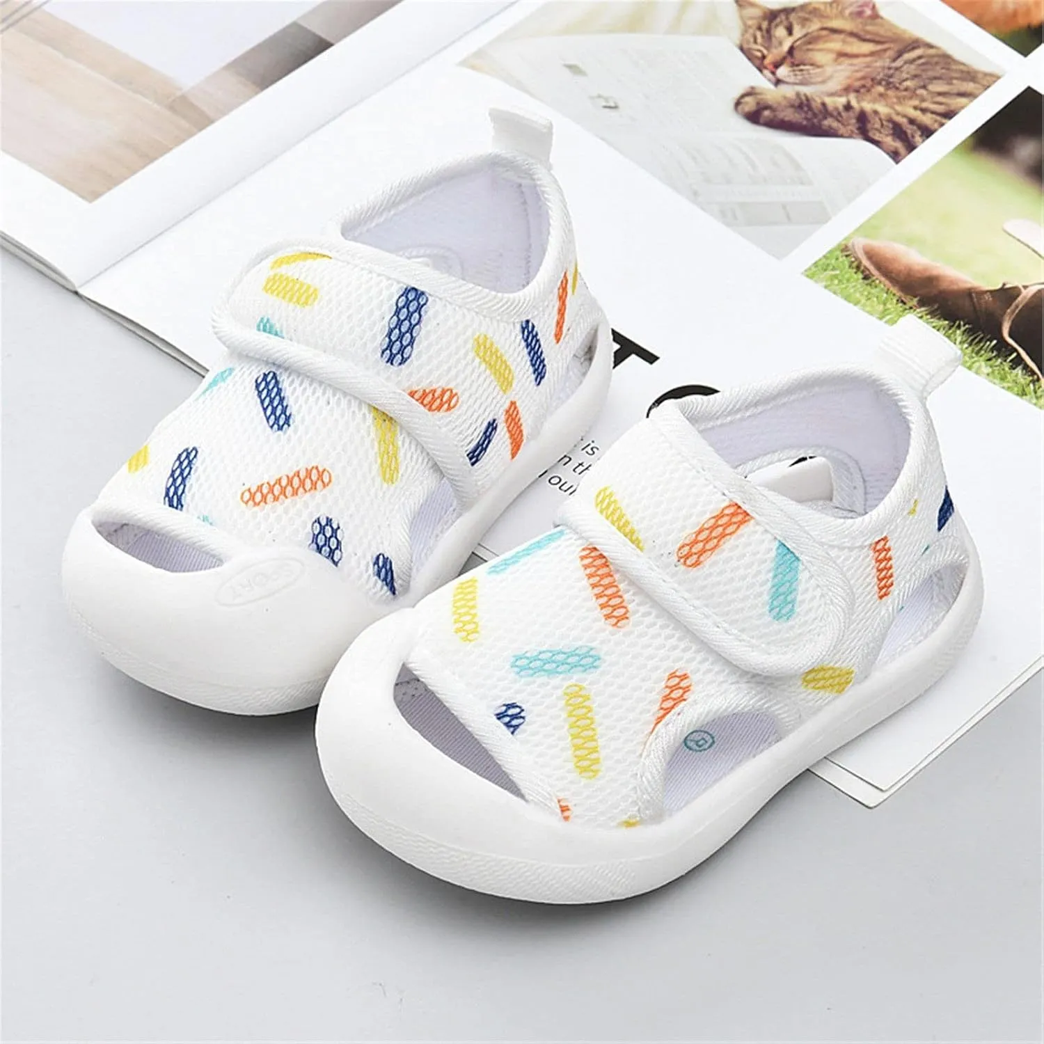 Boys Size 12 Sandals Toddler Girls Boys Shoes Sandals Flat Bottom Non Slio Half Open Sandals for Baby Boys