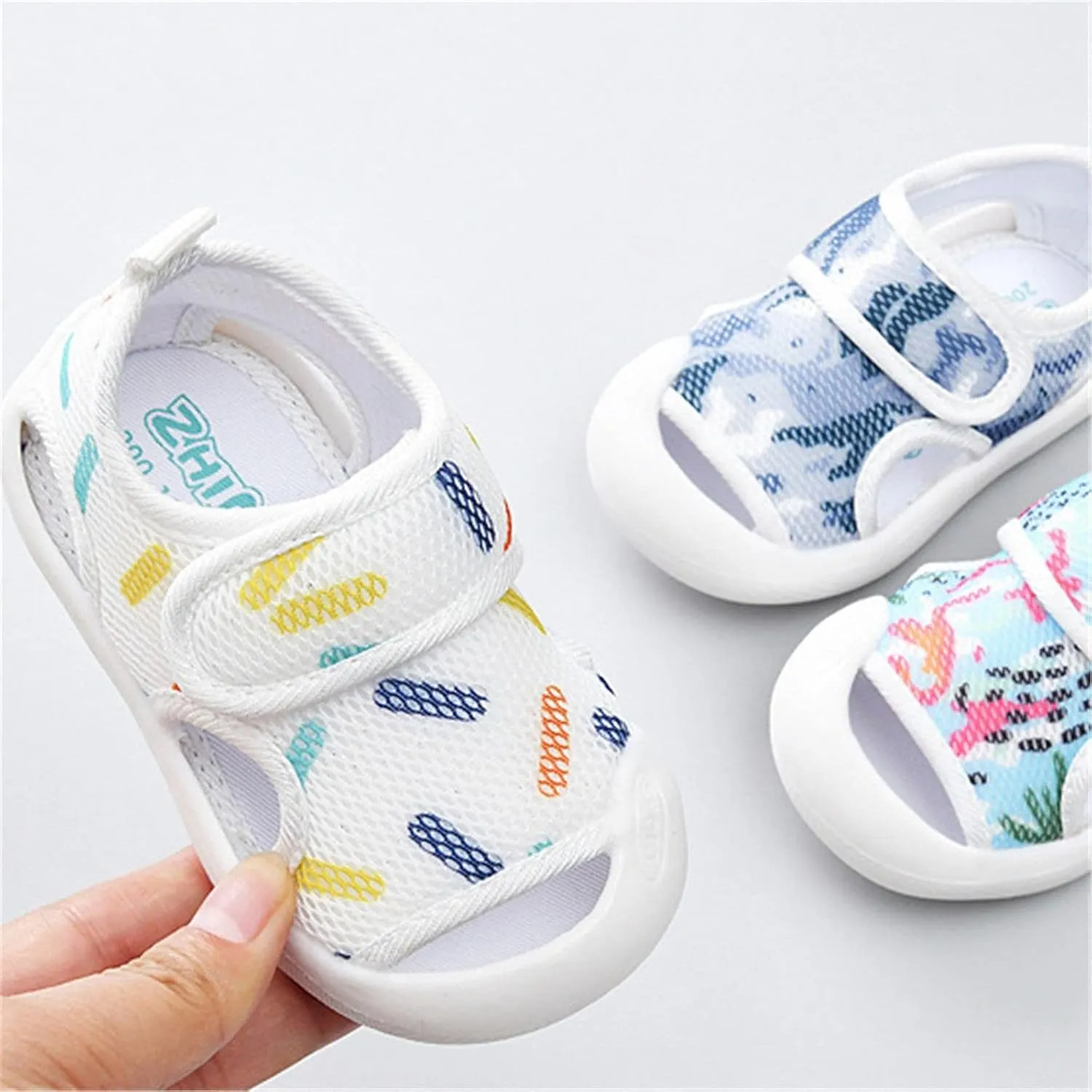 Boys Size 12 Sandals Toddler Girls Boys Shoes Sandals Flat Bottom Non Slio Half Open Sandals for Baby Boys