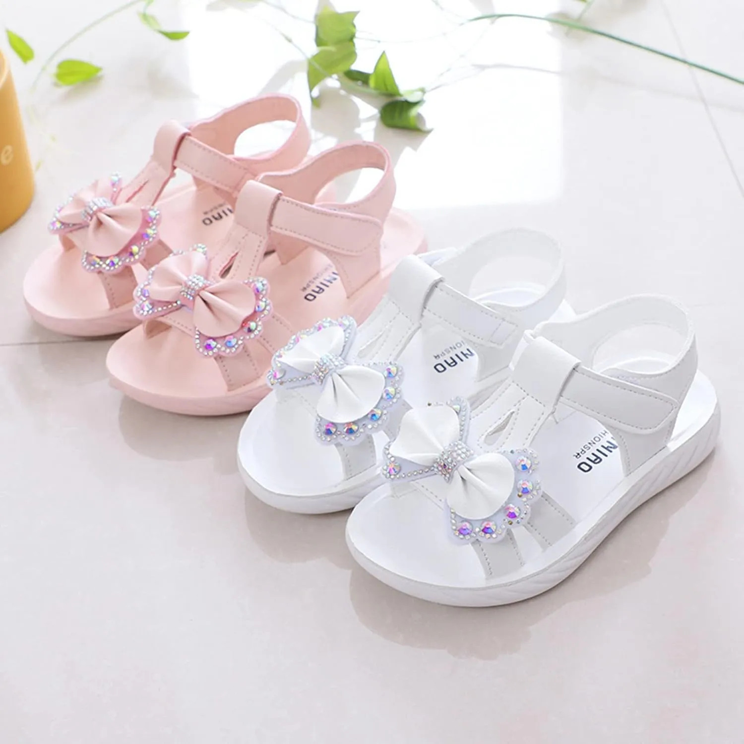 Cat And Sandals Toddler Girl Children Shoes Summer Sandals Fashion Little Girls Soft Soles Children Girls Slides Size 3