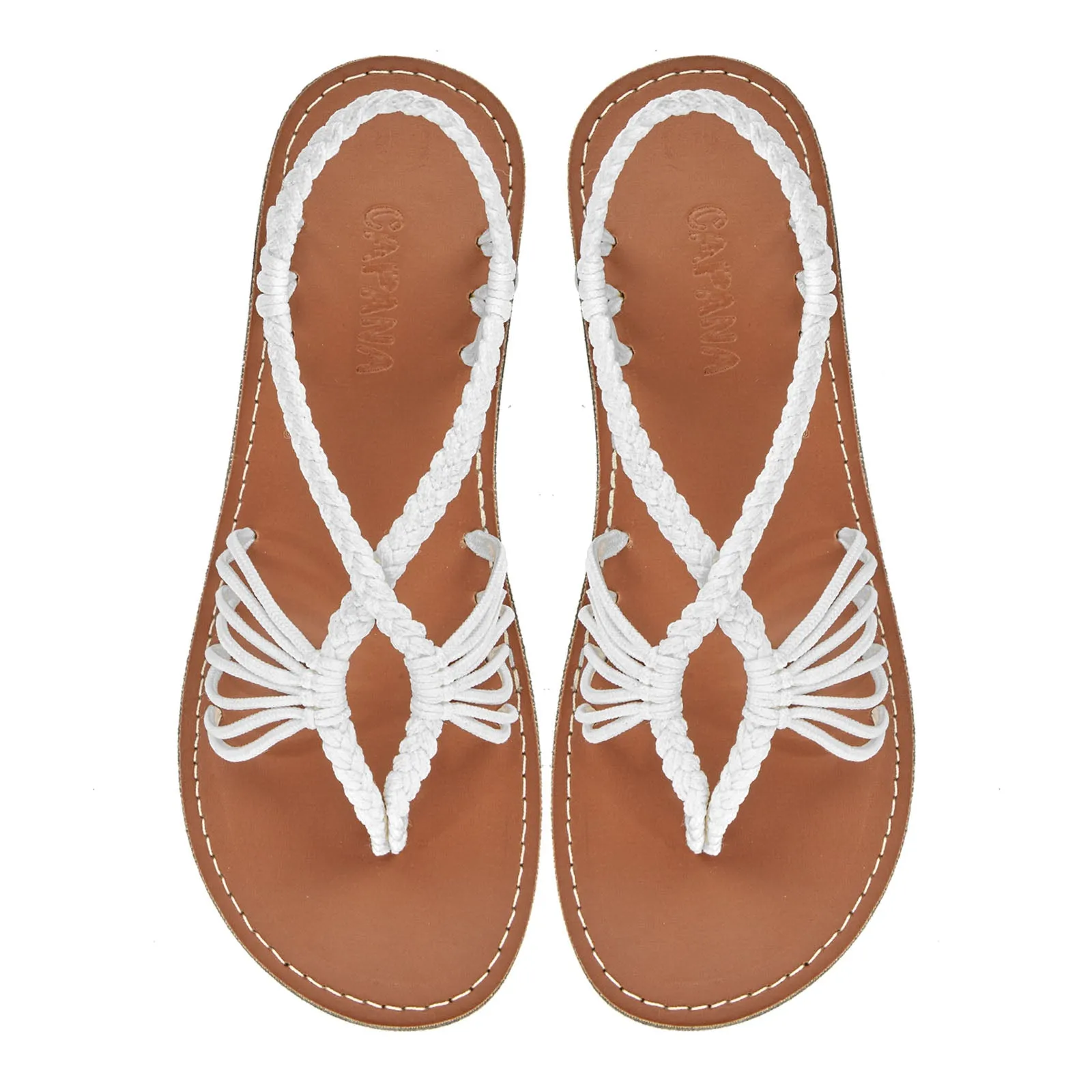 Cocoon - White Rope Sandals