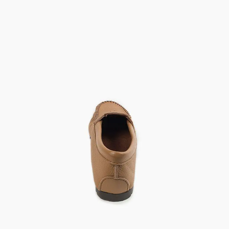 Deerskin Gore Front Moccasin in Mocha