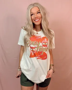 Easy Tiger Embellished Rhinestoned Graphic Tee
