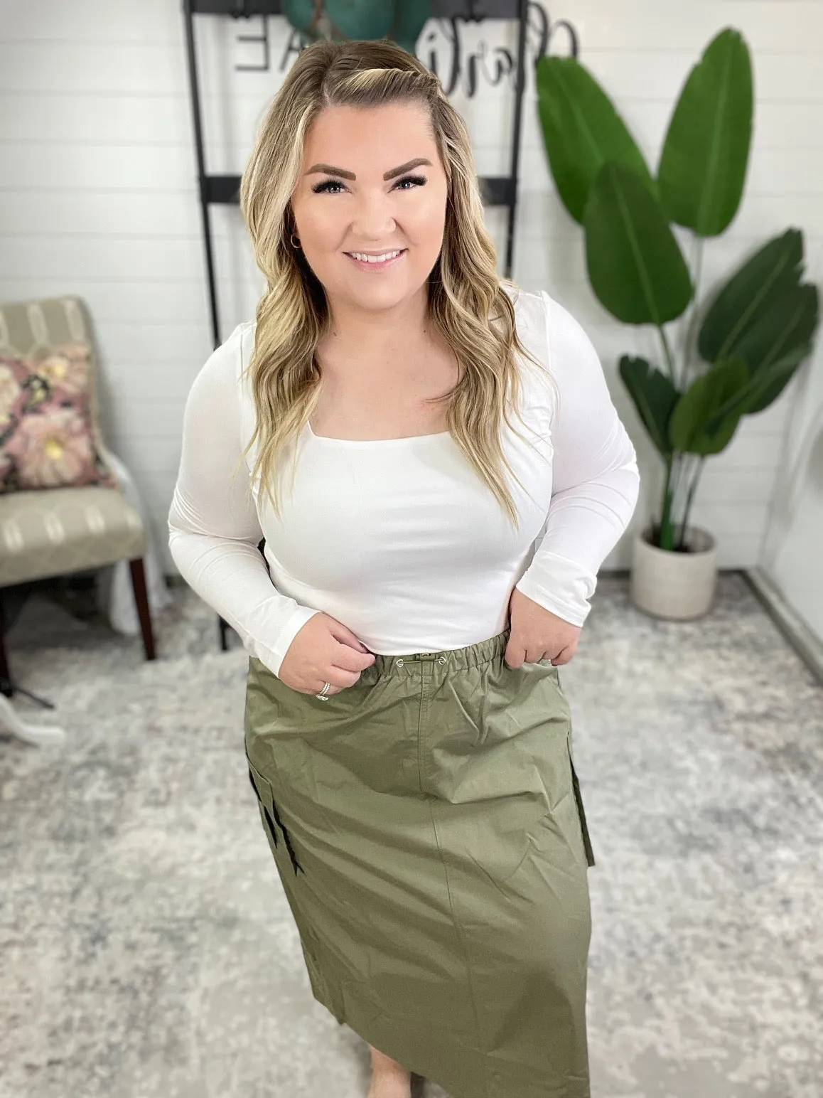 Explain It Away Cargo Skirt