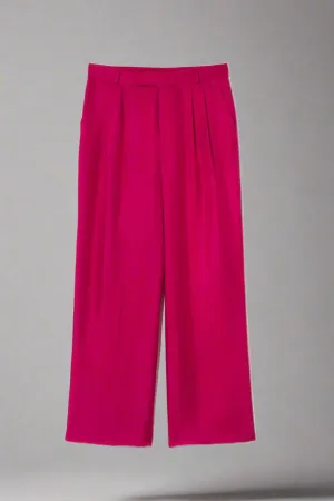 FINNEY SALINAS SILK TROUSER FUSCIA