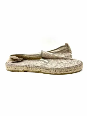Free People Women's Cream/Light Pink Slip on Lace Size 41/10 Flats
