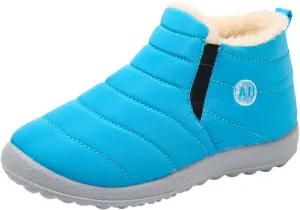 Girl Jelly Boots Childrens Winter Fleece Childrens Boots Flat Splashing Fleece Boots for Youth Girl Size 5