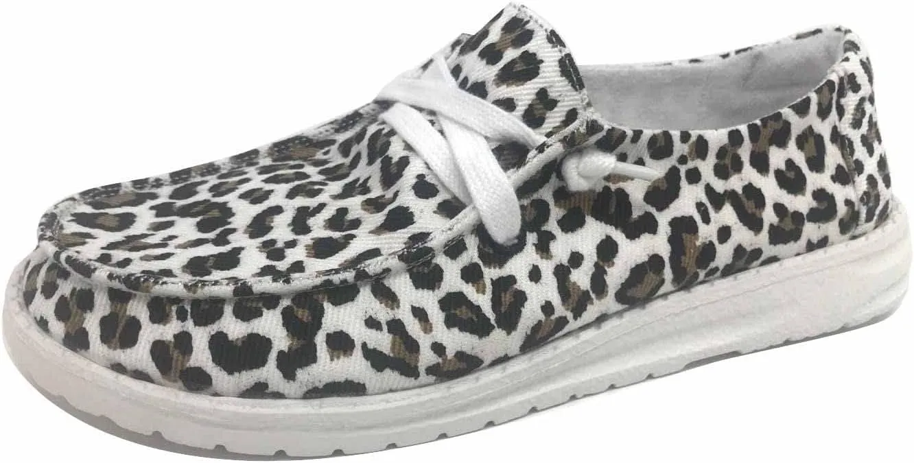 Gypsy Jazz Cheetah Leopard Print Womens Sneakers Loafers Slip On Fashion