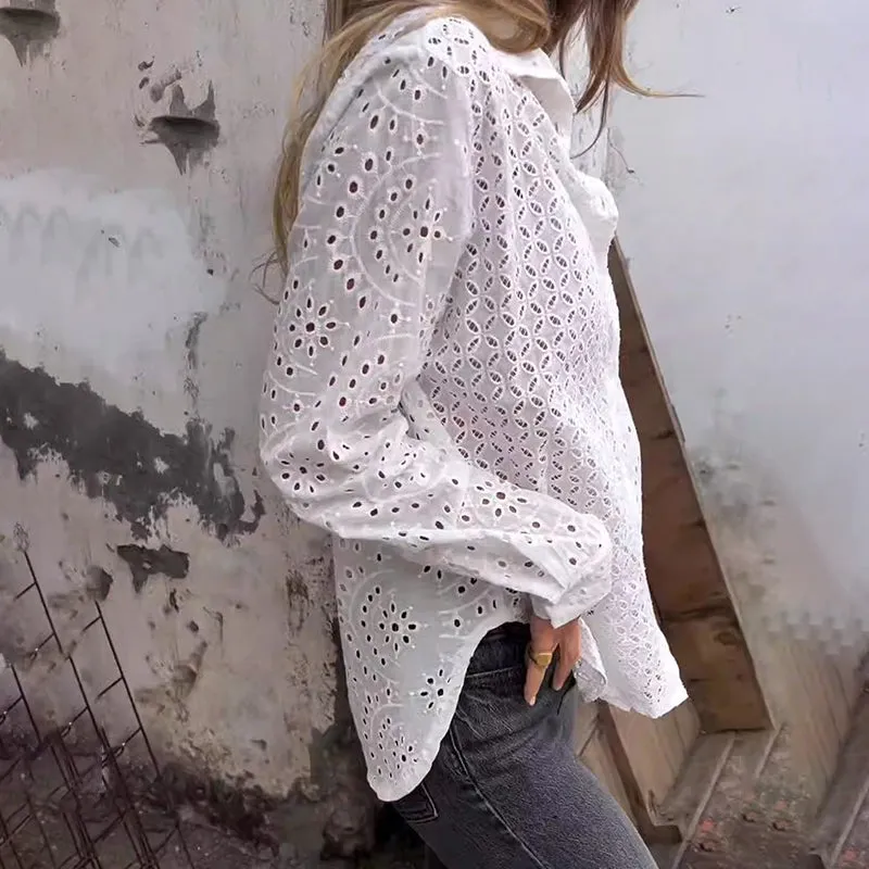 Hand-carved Feature Cutout Shirt