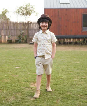 Hawaiiin Slub Cotton Shirt