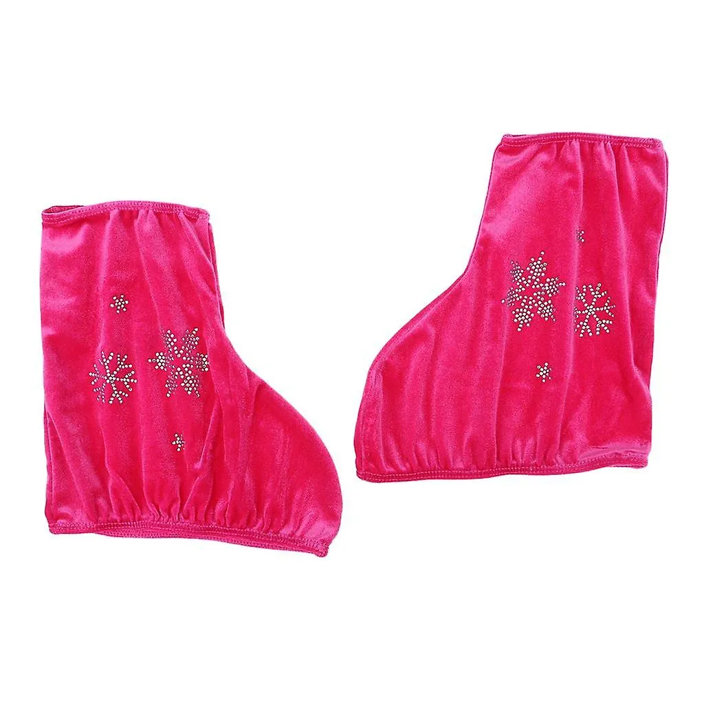 Ice Skates Ice Skate Boot Covers Protector For Figure Skating Velvet