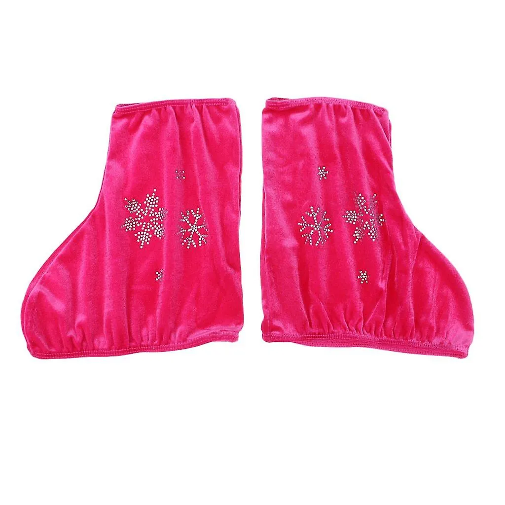 Ice Skates Ice Skate Boot Covers Protector For Figure Skating Velvet