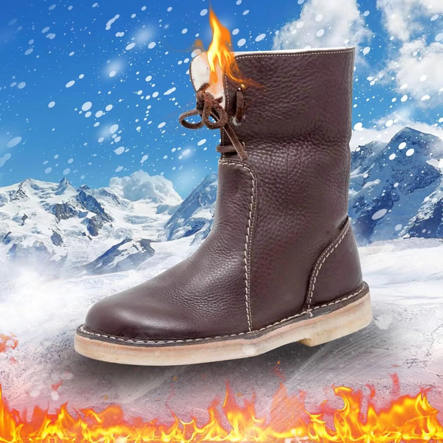Insulated Winter Walking Shoes for Men Non-Slip Snow Shoes for Men Barefoot Womens Winter