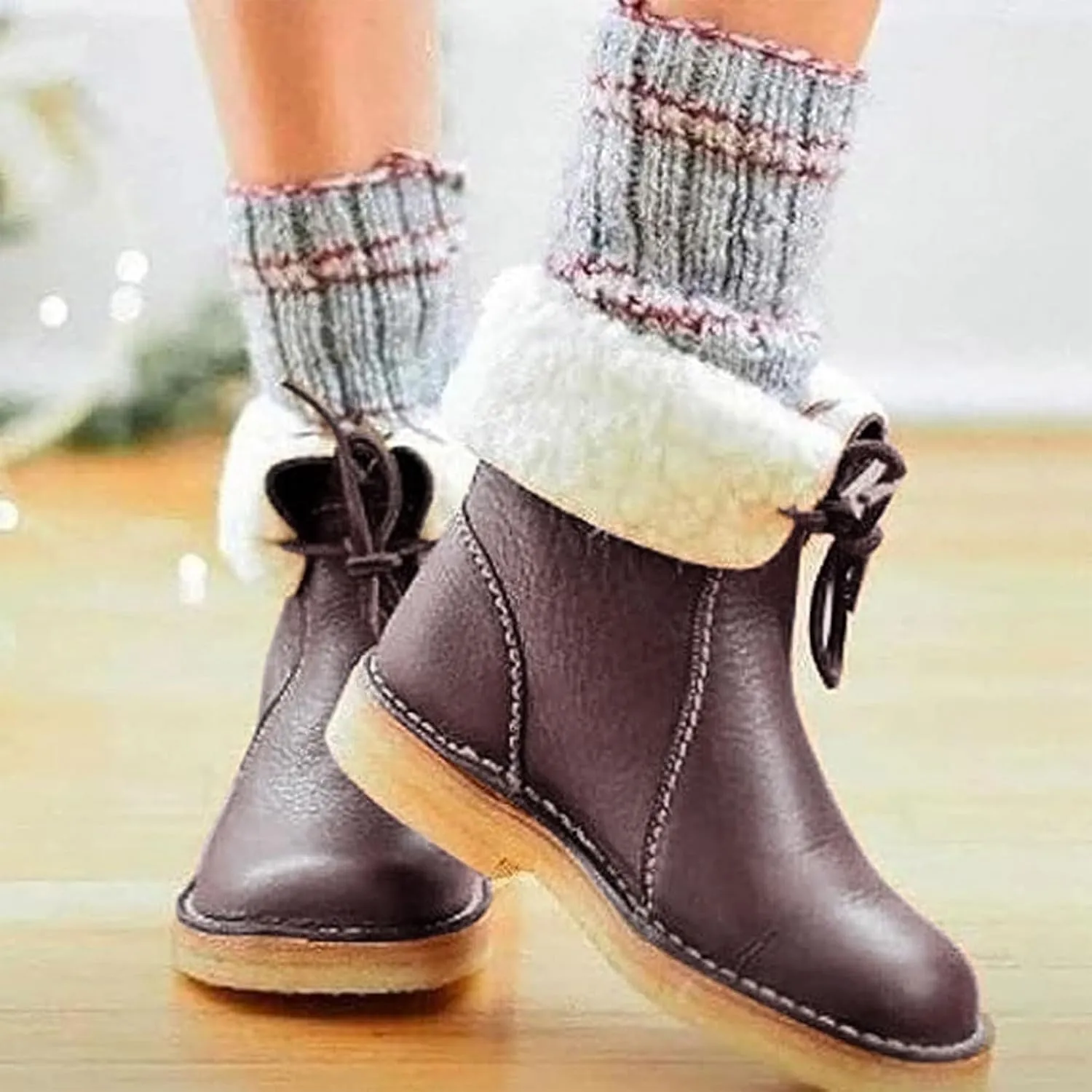 Insulated Winter Walking Shoes for Men Non-Slip Snow Shoes for Men Barefoot Womens Winter