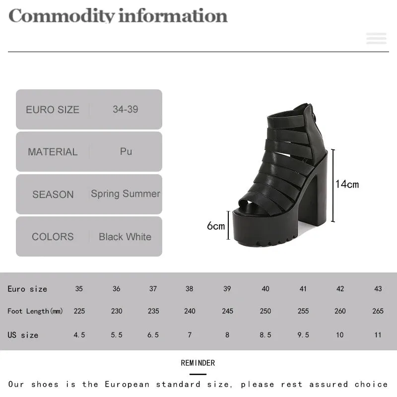 Joskaa 2024 New Waterproof Chunky Sandals