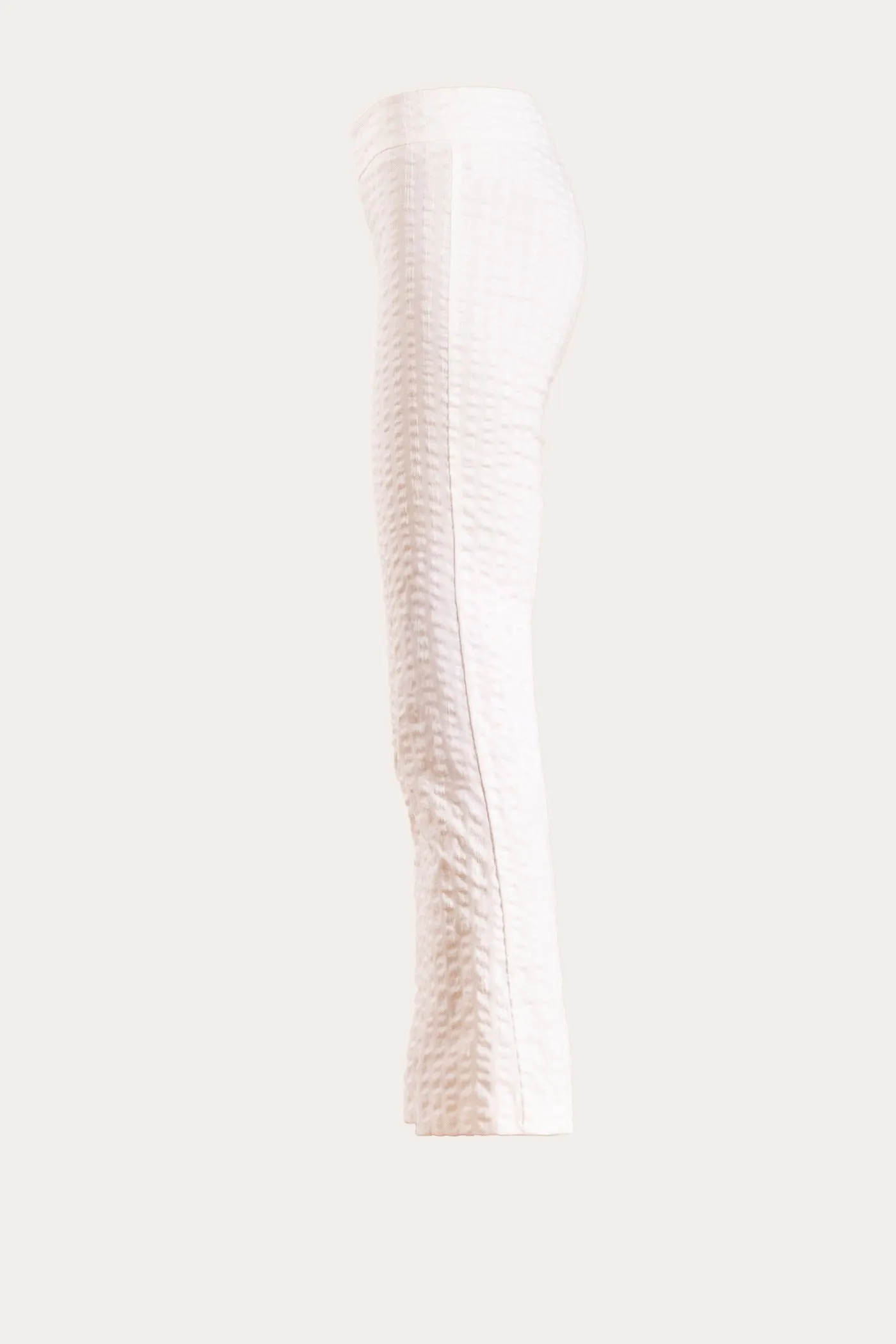 LEO Seersucker White