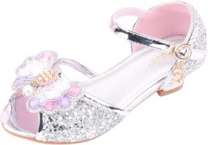Little Girls Kitty Slippers Children Shoes With Diamond Shiny Sandals Princess Shoes Bow Toddler Size 8 Sandals Girls