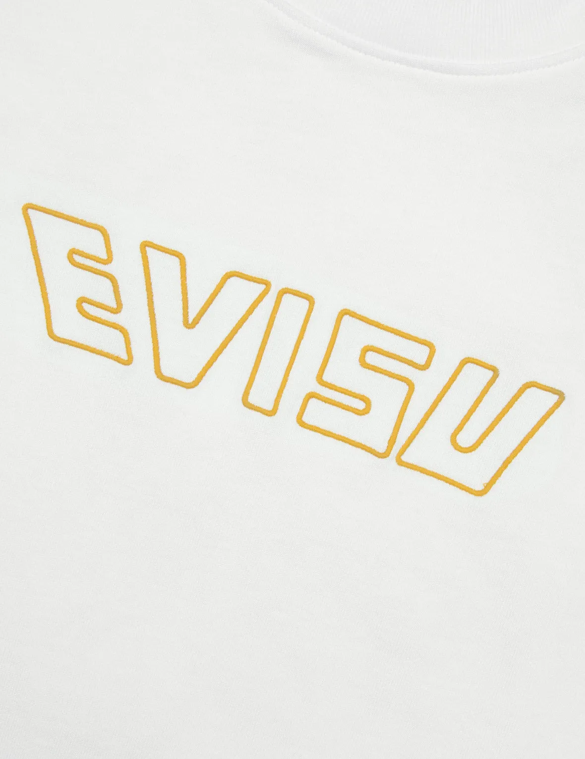 Logo Embroidery and "Soaring Seagull and Dancing Carp" Print Relax Fit T-shirt