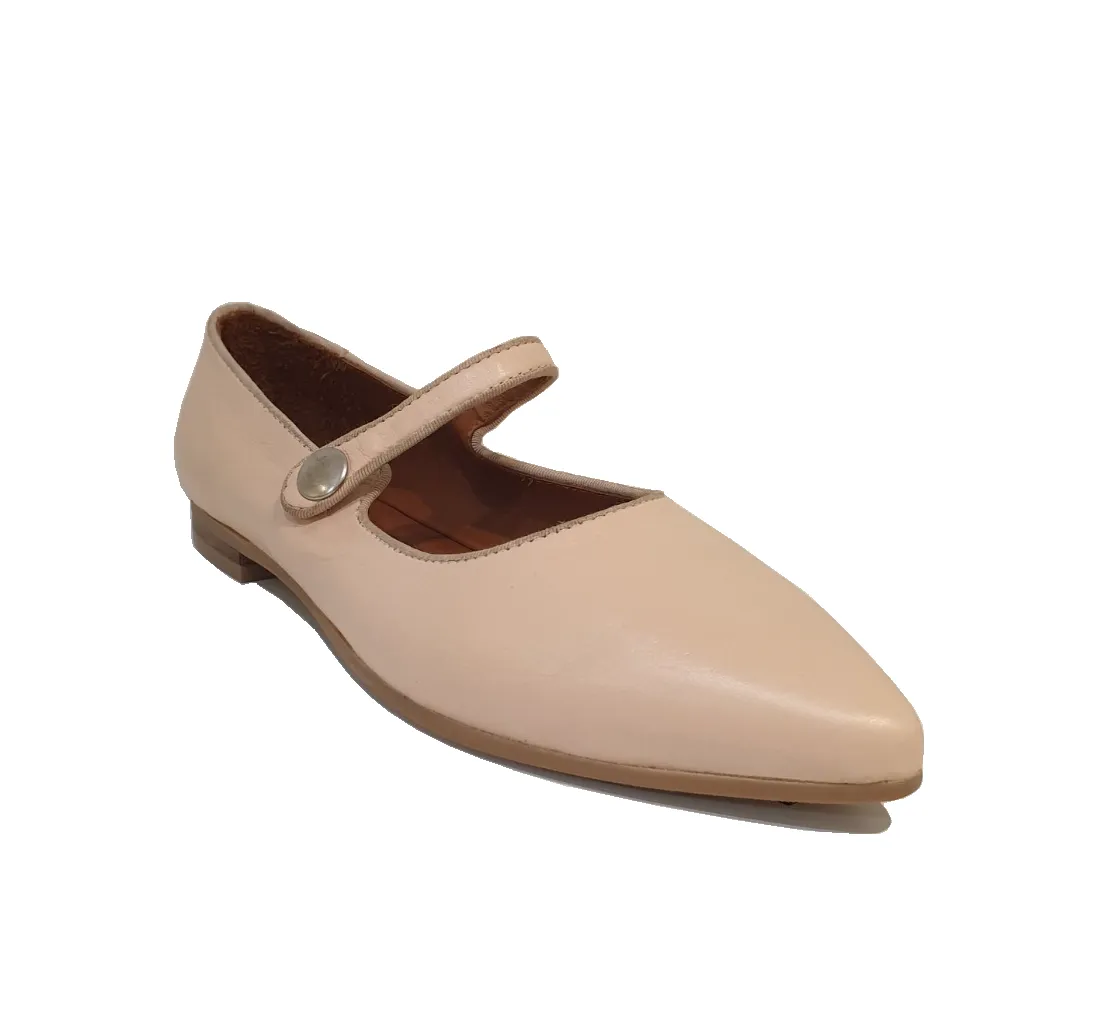 Martini Marco WX01-4-A Soft Nappa Flesh Nude Pointy Toe Flats