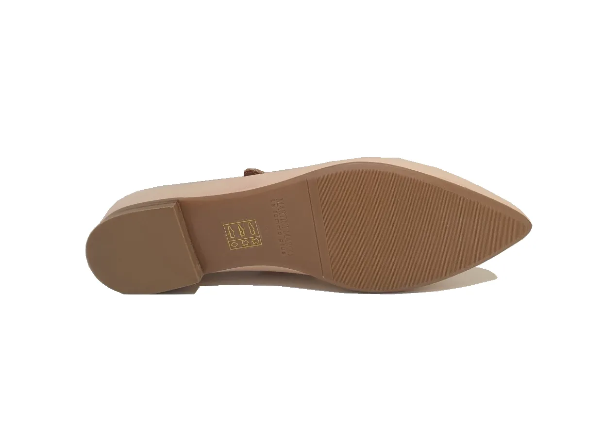 Martini Marco WX01-4-A Soft Nappa Flesh Nude Pointy Toe Flats