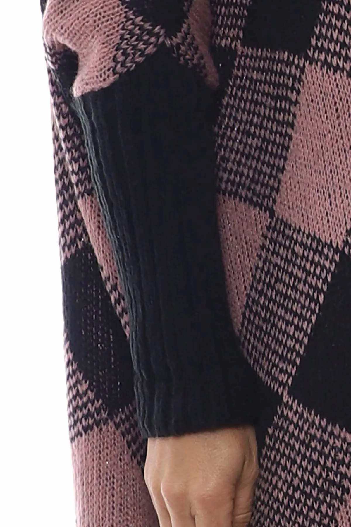 Melodie Diamond Polo Jumper Grape