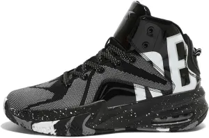 Men's Basketball Shoes with High Top Mesh Breathable Grip Anti Slip Wear-Resistant Sports Training Boots