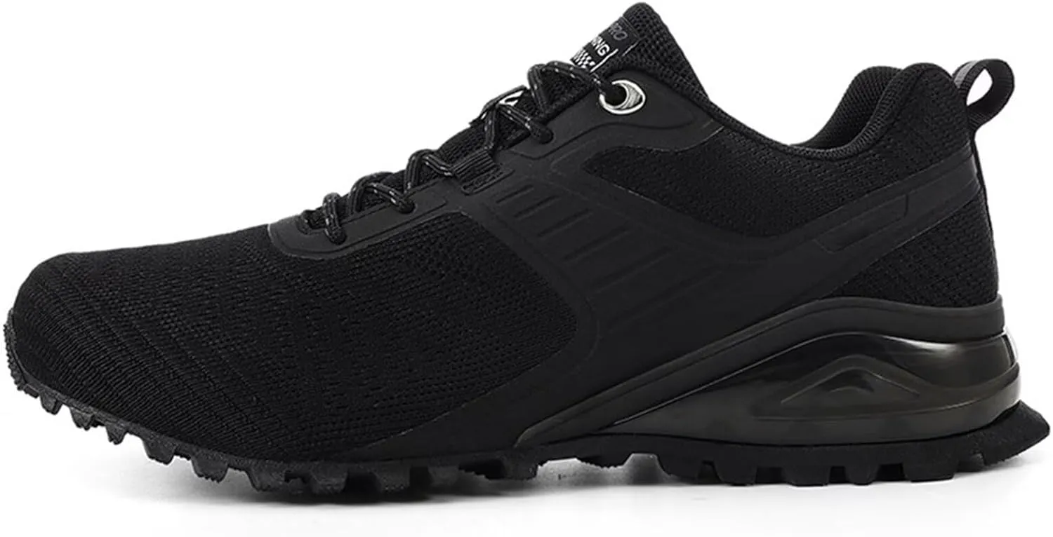 Mens Trail Running Shoes Fashion Walking Hiking Sneakers Upgrade Stability Waterproof & Non-Slip Walking Shoes Trail Running Cross Training