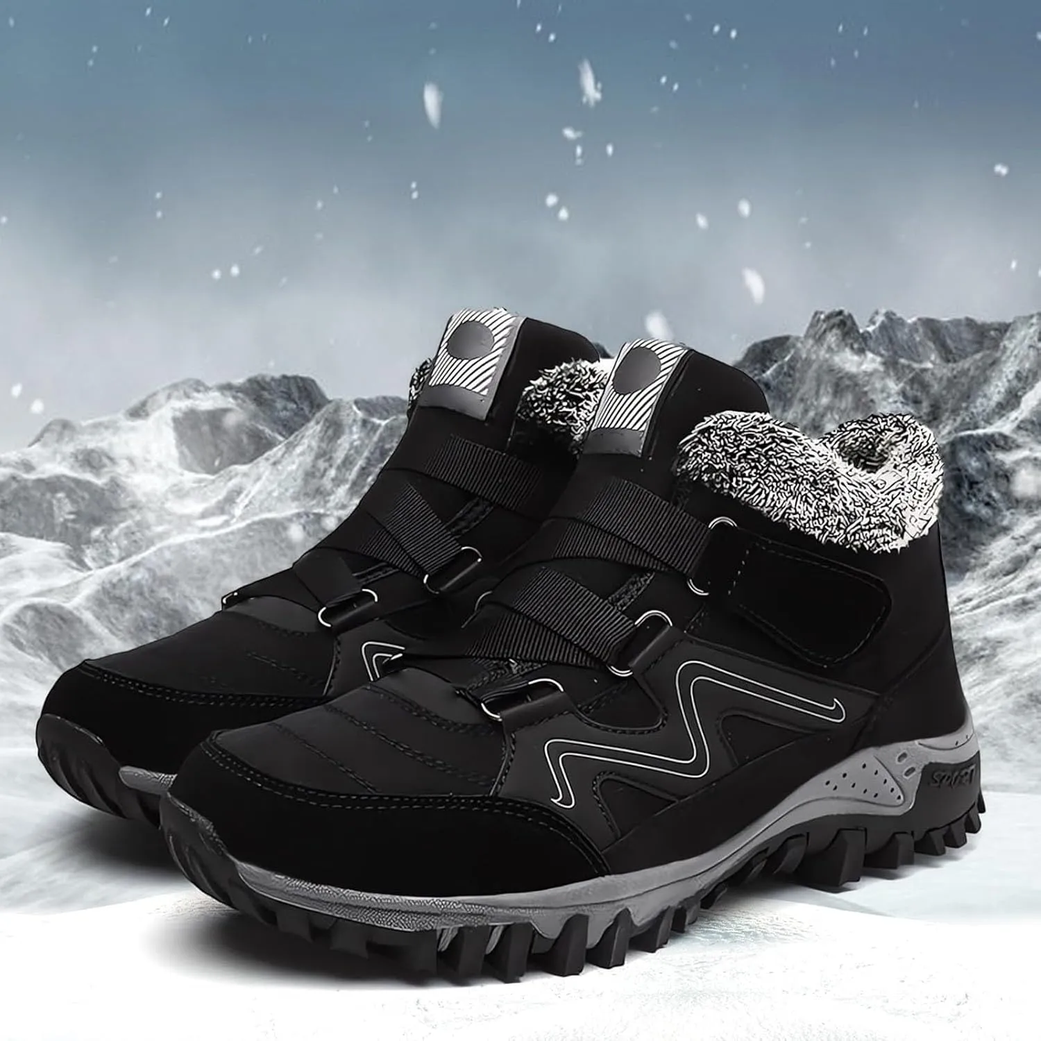 Mens Work Boots Steel Toe Hiking Sneakers Warm Fur Lined Womens Working Shoes Winter Winter Backpacking Snow Botas Warm Water Hike Grounded Footwear