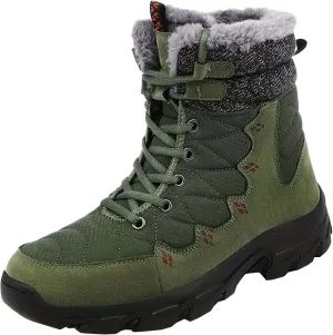 Mens Work Boots Wide Width Hiking Sneakers Fur Lined Ankle Boot Working Shoes for Women Steel Toe Waterproof Outdoor Shoes Lightweight Hike Grounded Footwear