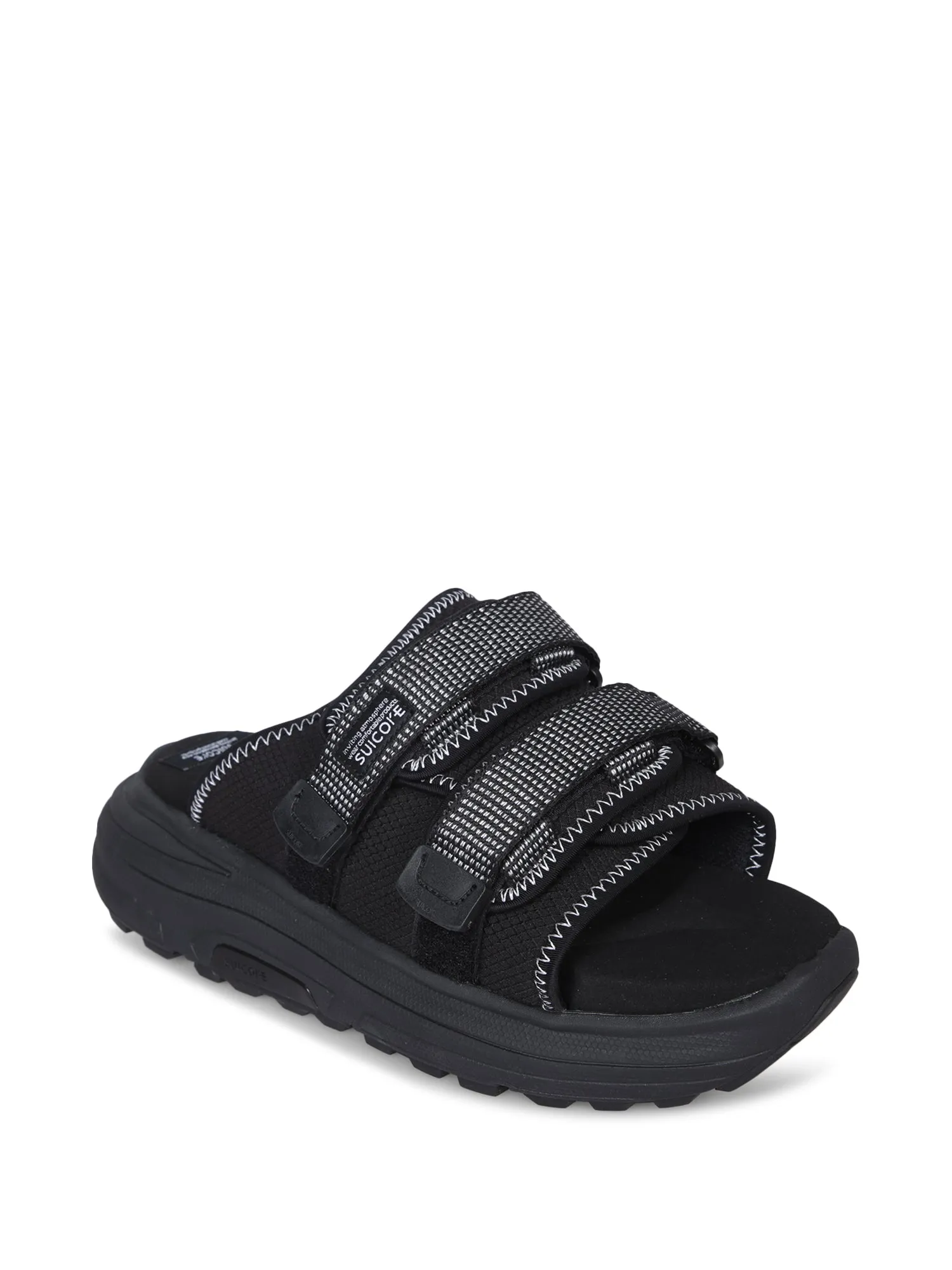 Moto Run 2 Black Sandals