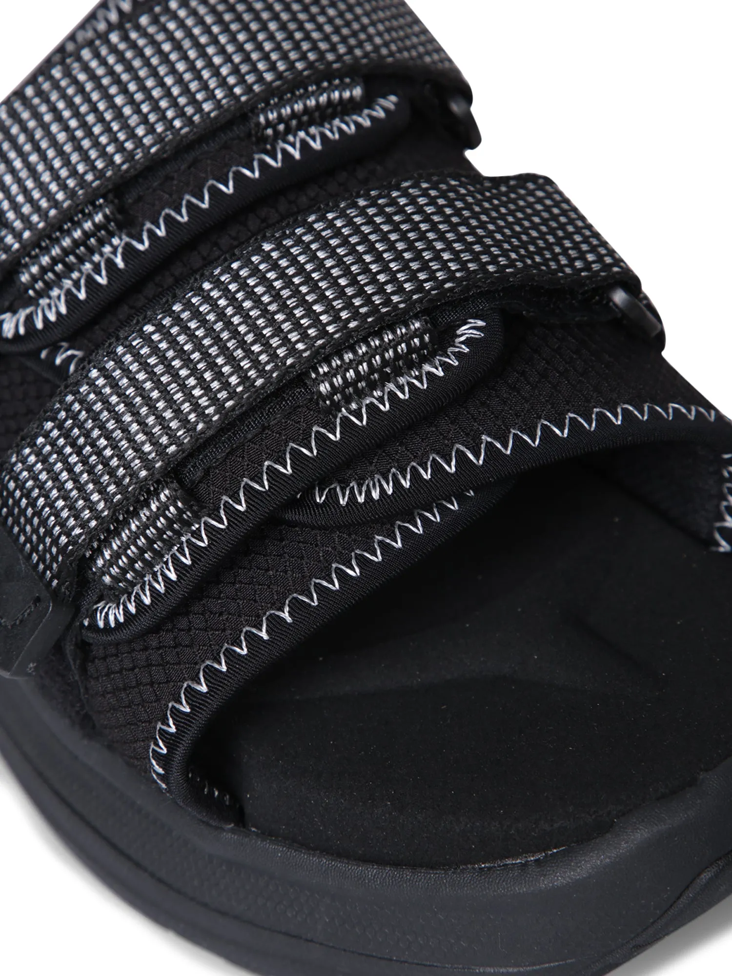 Moto Run 2 Black Sandals