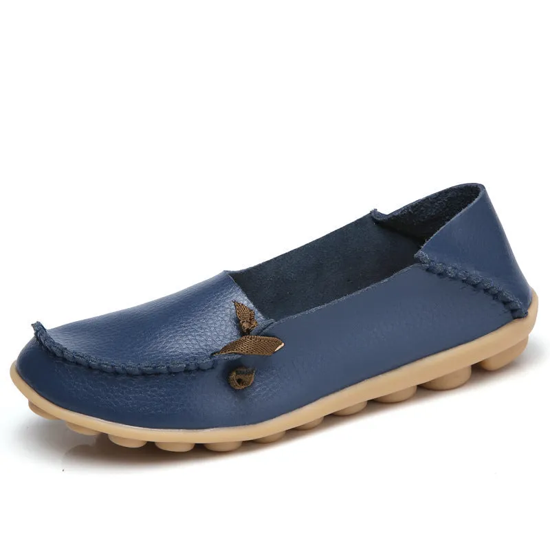 Nanccy Women's Low Top Lace-up Flat Shoes
