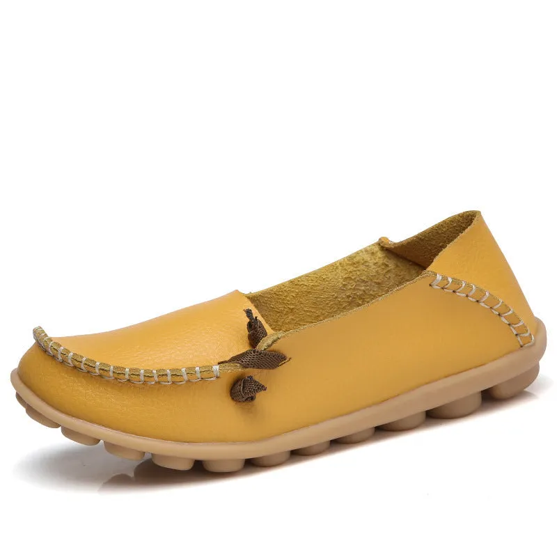 Nanccy Women's Low Top Lace-up Flat Shoes