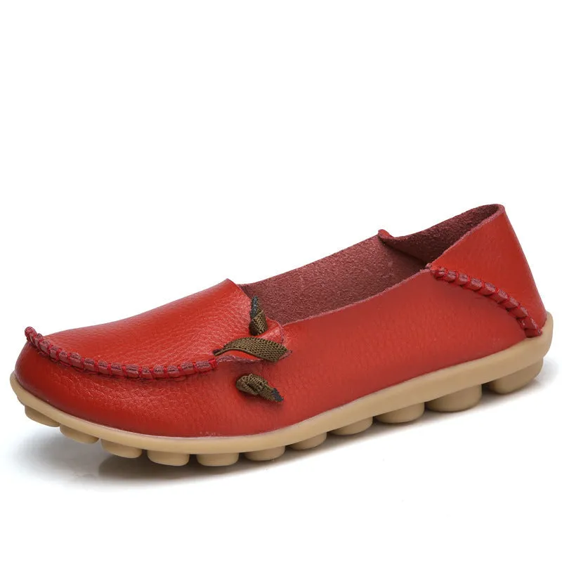 Nanccy Women's Low Top Lace-up Flat Shoes