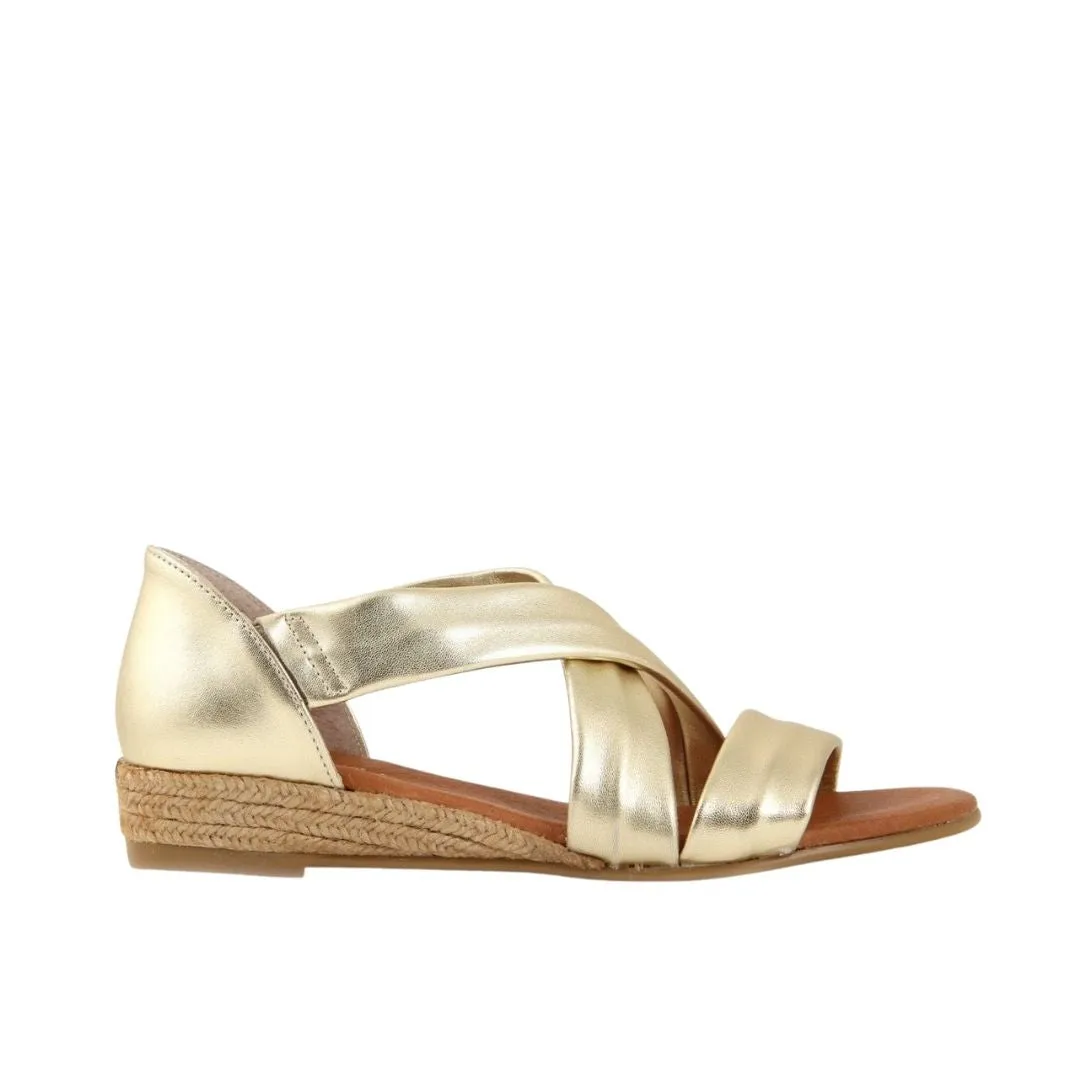NAYARA SOFT LEATHER GOLD NAHKASANDAALIT